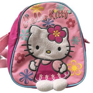 Hello Kitty 2008 Sanrio Fuzzy Mini Backpack